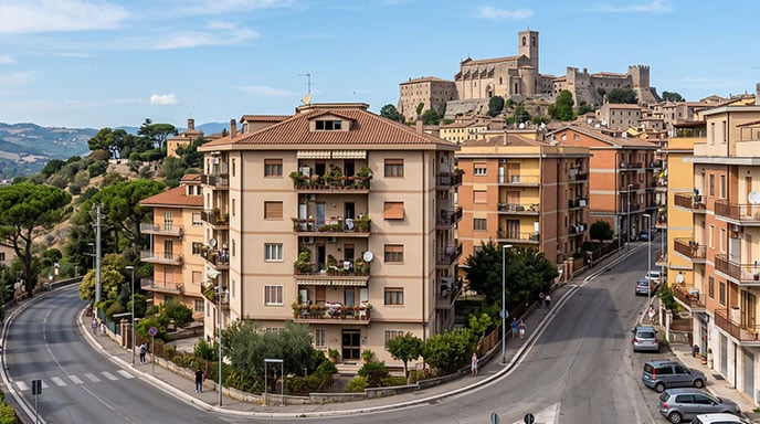 Amministratore di Condominio ad Anagni - Vista dall'alto di Anagni